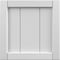 Ekena Millwork 12"W x 12"H True Fit PVC Framed Board-n-Batten Shutters Sample, White SAMPLE-TFPBFWH - alternate 1